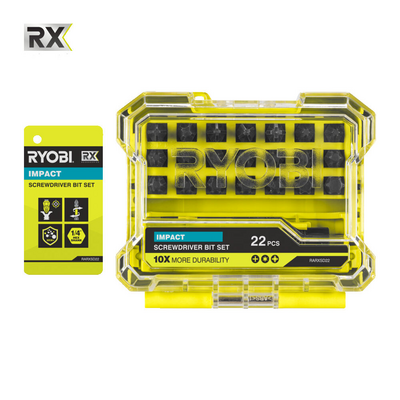 Ruuvauskärkisarja Ryobi RARXSD22 22-osainen