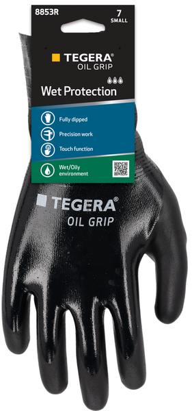 Synteettiset käsineet Tegera Oil Grip 8853R
