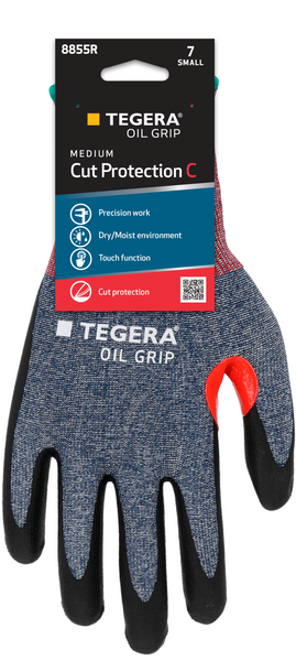 Viiltosuojakäsineet Tegera Oil Grip 8855R