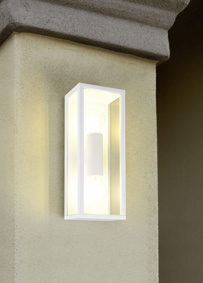 Ulkoseinävalaisin TRIO Garonne E27 2-osainen valkoinen