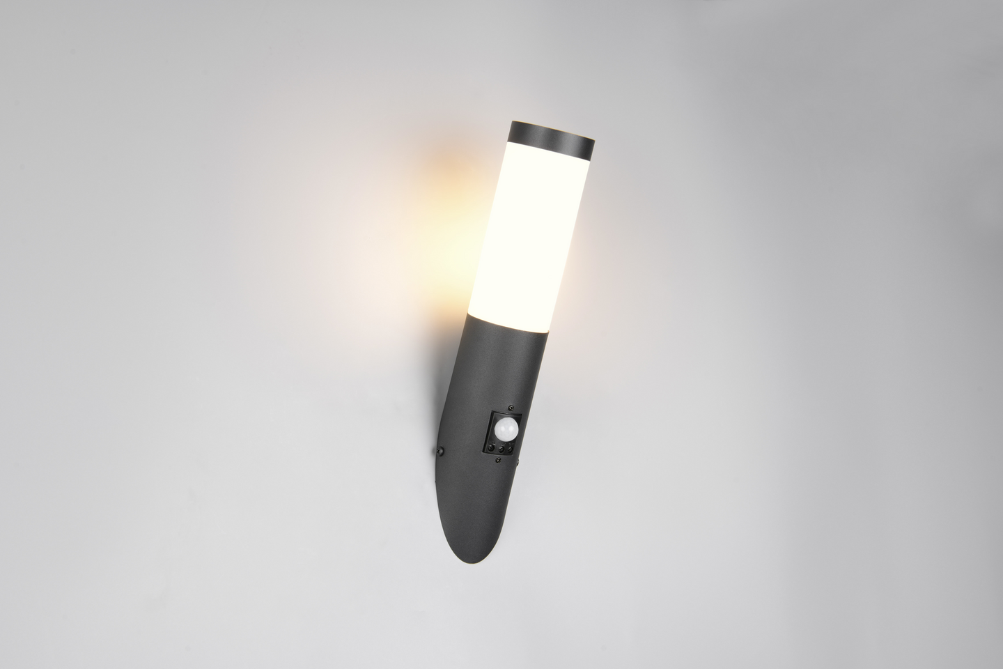 Ulkoseinävalaisin TRIO Trioto E27 liiketunnistin musta/valkoinen