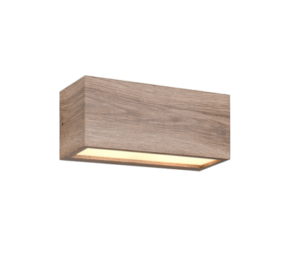 Ulkoseinävalaisin TRIO Mayenne 2xE14 puujäljitelmä