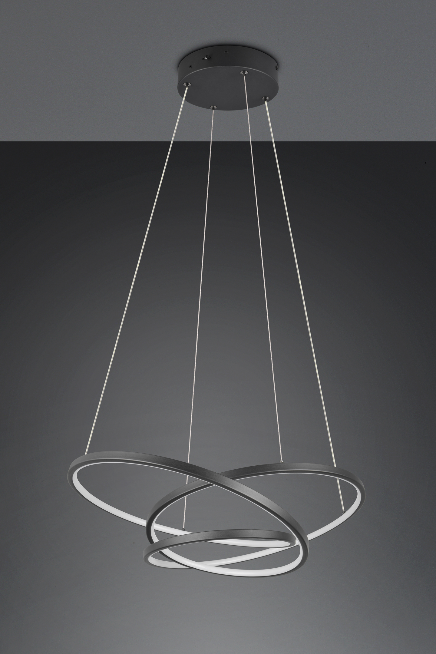 Riippuvalaisin TRIO Darvin led 34W 4500lm 64cm musta