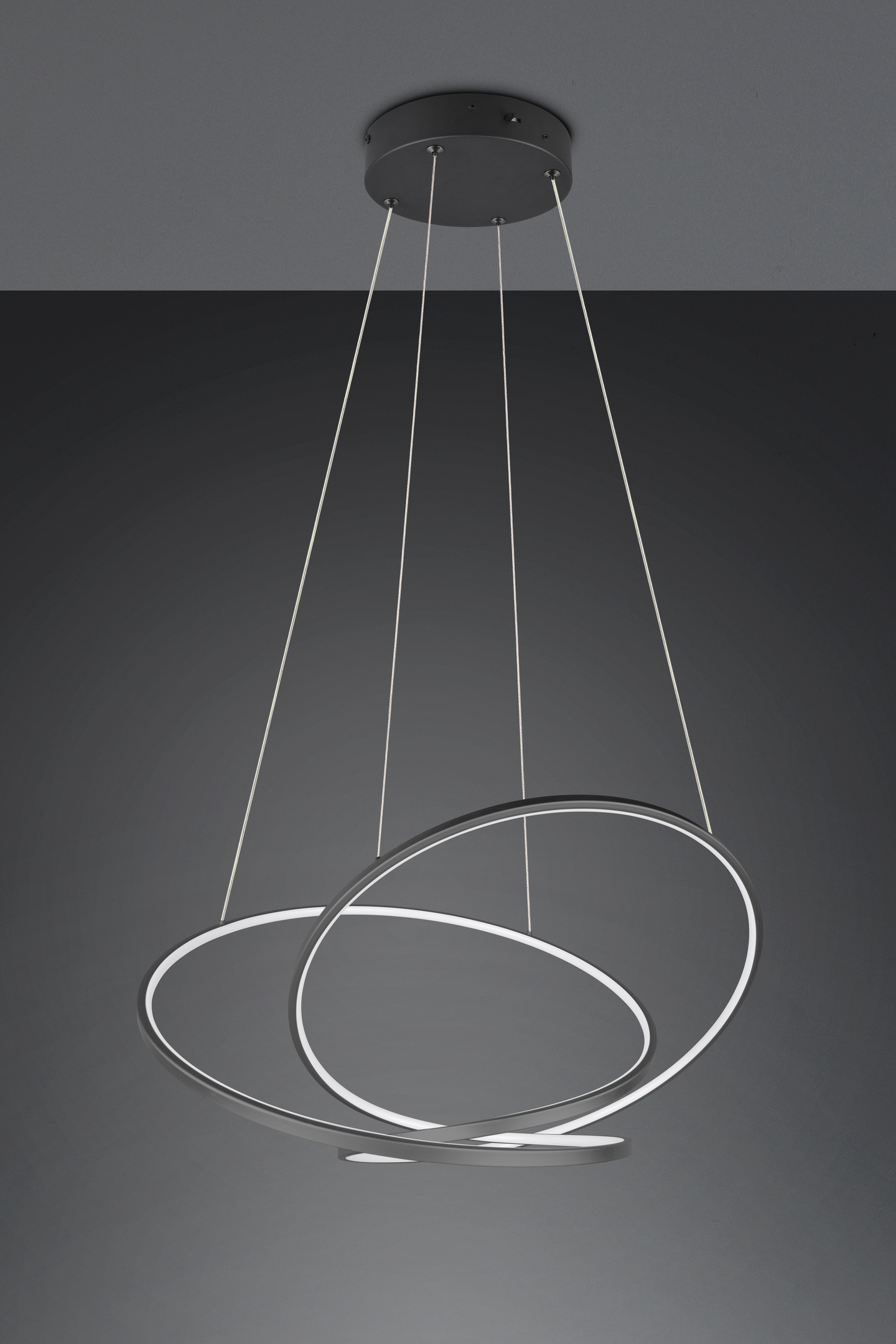 Riippuvalaisin TRIO Darvin led 52W 6700lm 84cm musta