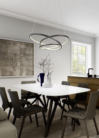 Riippuvalaisin TRIO Darvin led 52W 6700lm 84cm musta