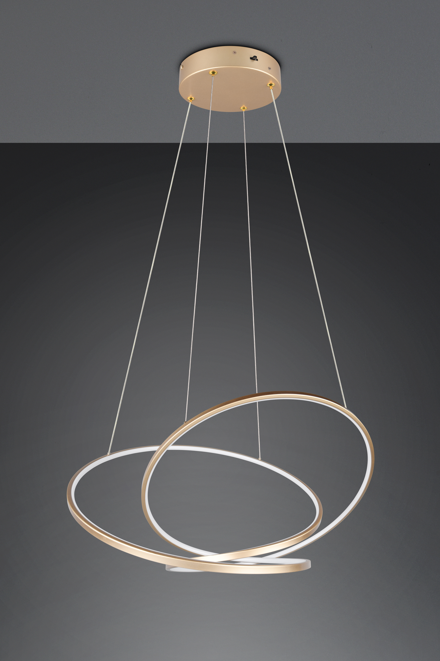 Riippuvalaisin TRIO Darvin led 52W 6700lm 84cm kulta