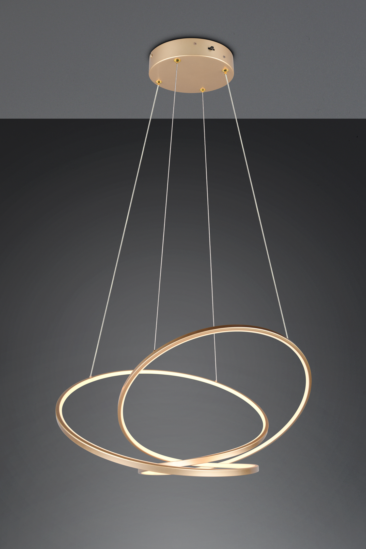 Riippuvalaisin TRIO Darvin led 52W 6700lm 84cm kulta