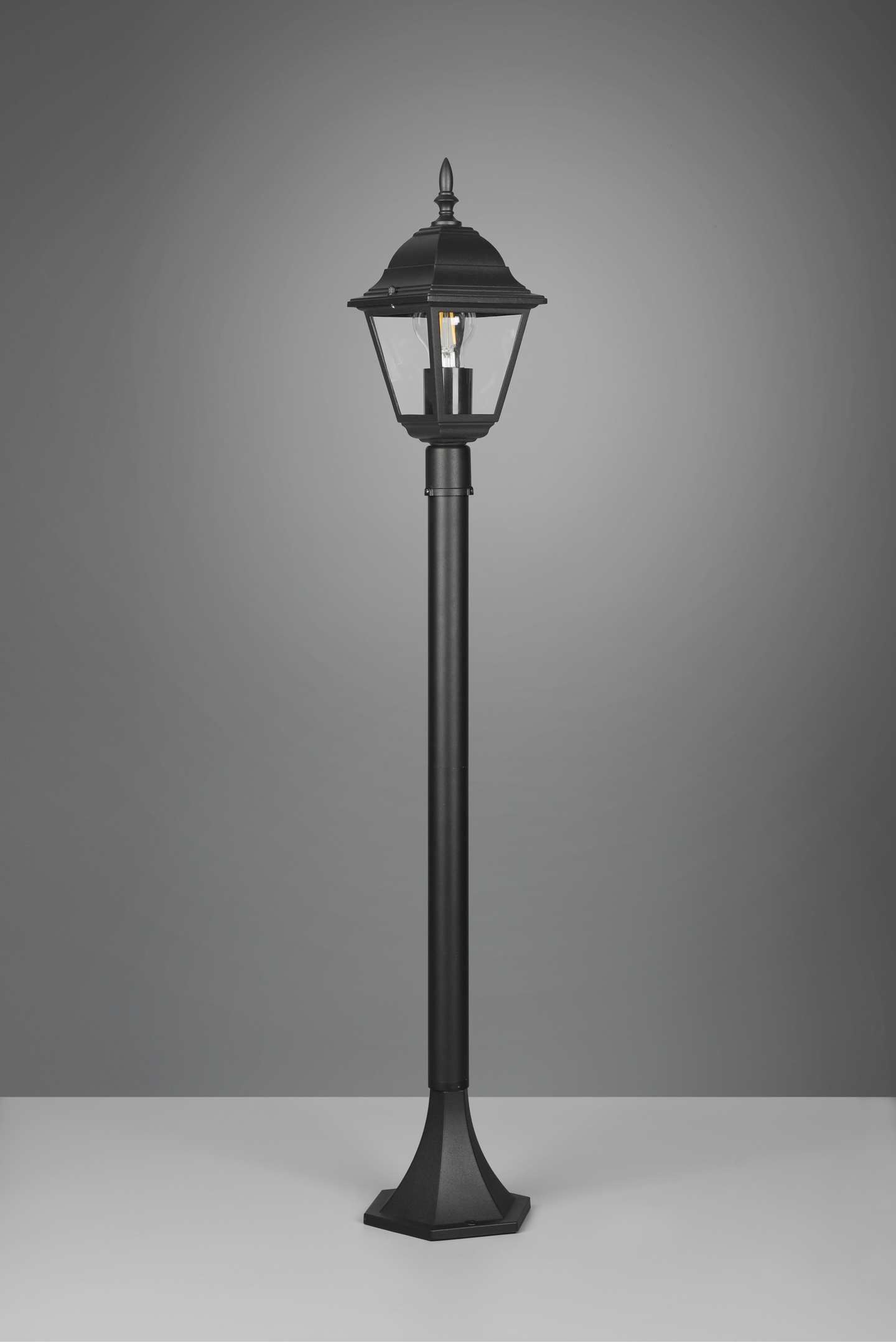 Ulkopylväsvalaisin TRIO Livenza E27 1-osainen 100cm musta