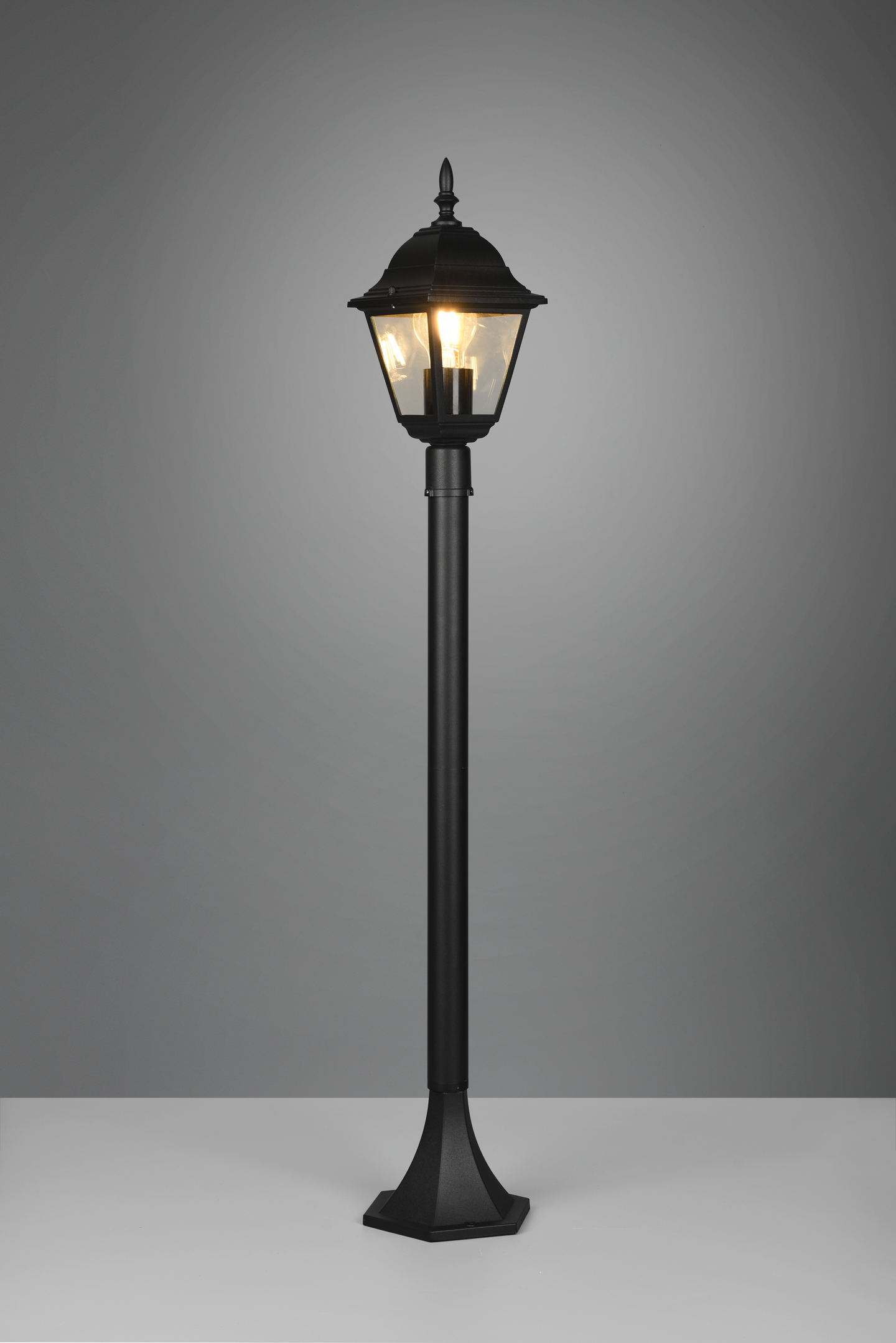 Ulkopylväsvalaisin TRIO Livenza E27 1-osainen 100cm musta