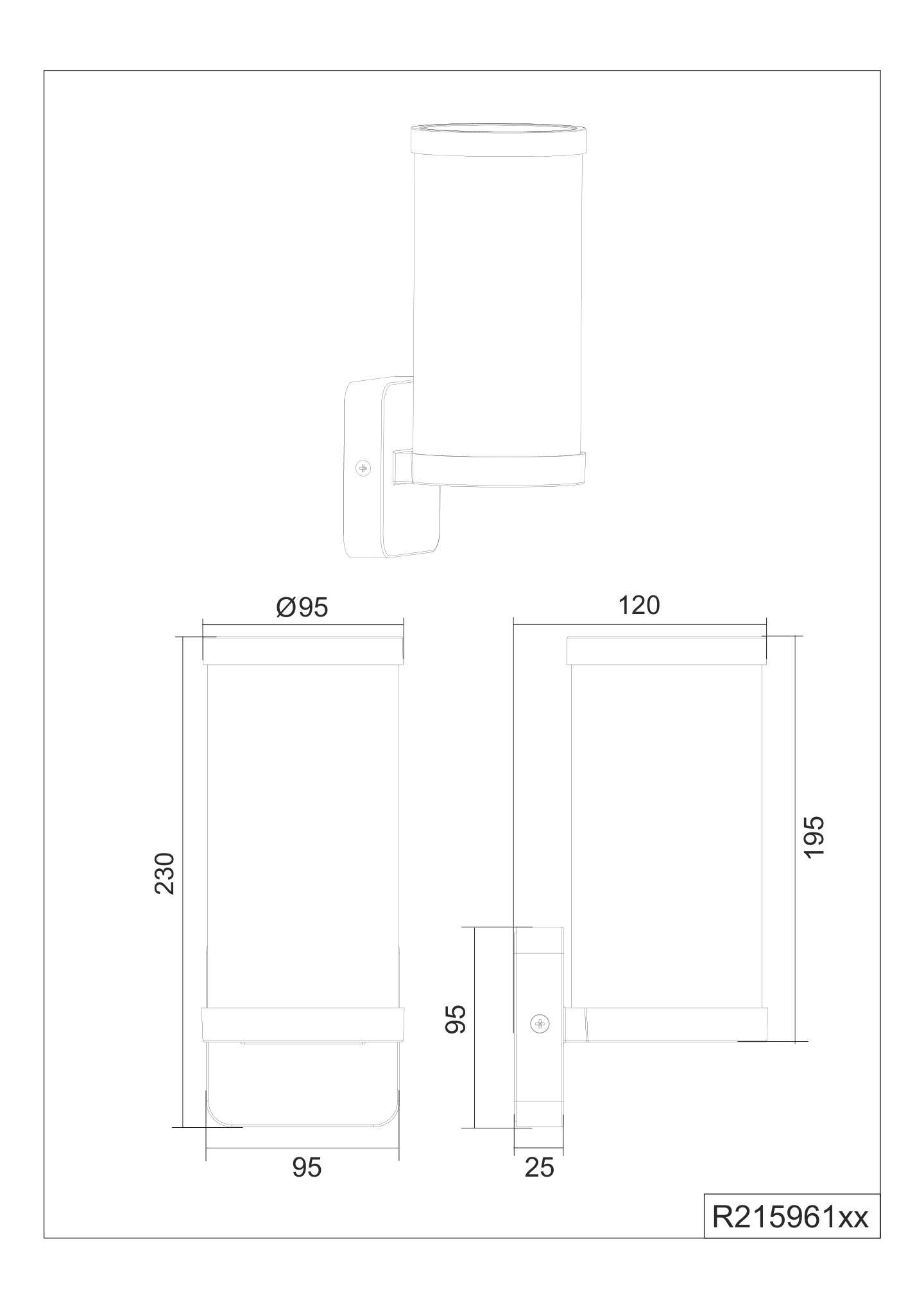 Ulkoseinävalaisin TRIO Bonito E27 valkoinen