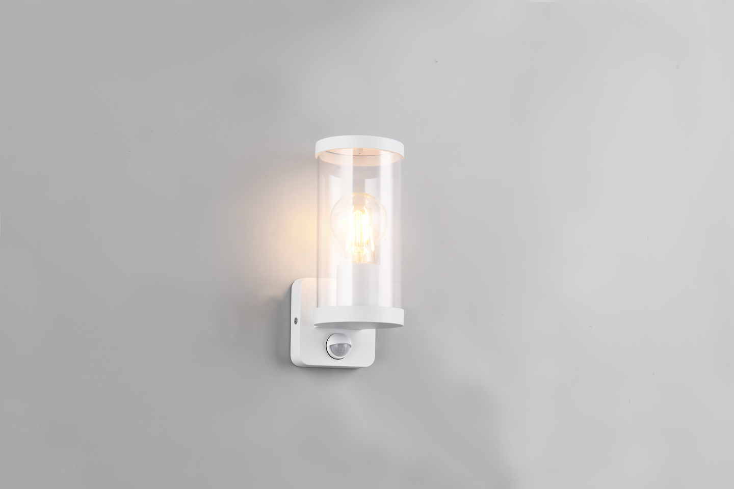 Ulkoseinävalaisin TRIO Bonito E27 liiketunnistin valkoinen