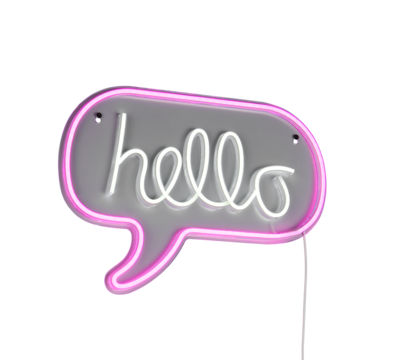 Seinävalaisin TRIO Hello neonkyltti led 5W