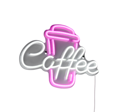 Seinävalaisin TRIO Coffee neonkyltti led 5W