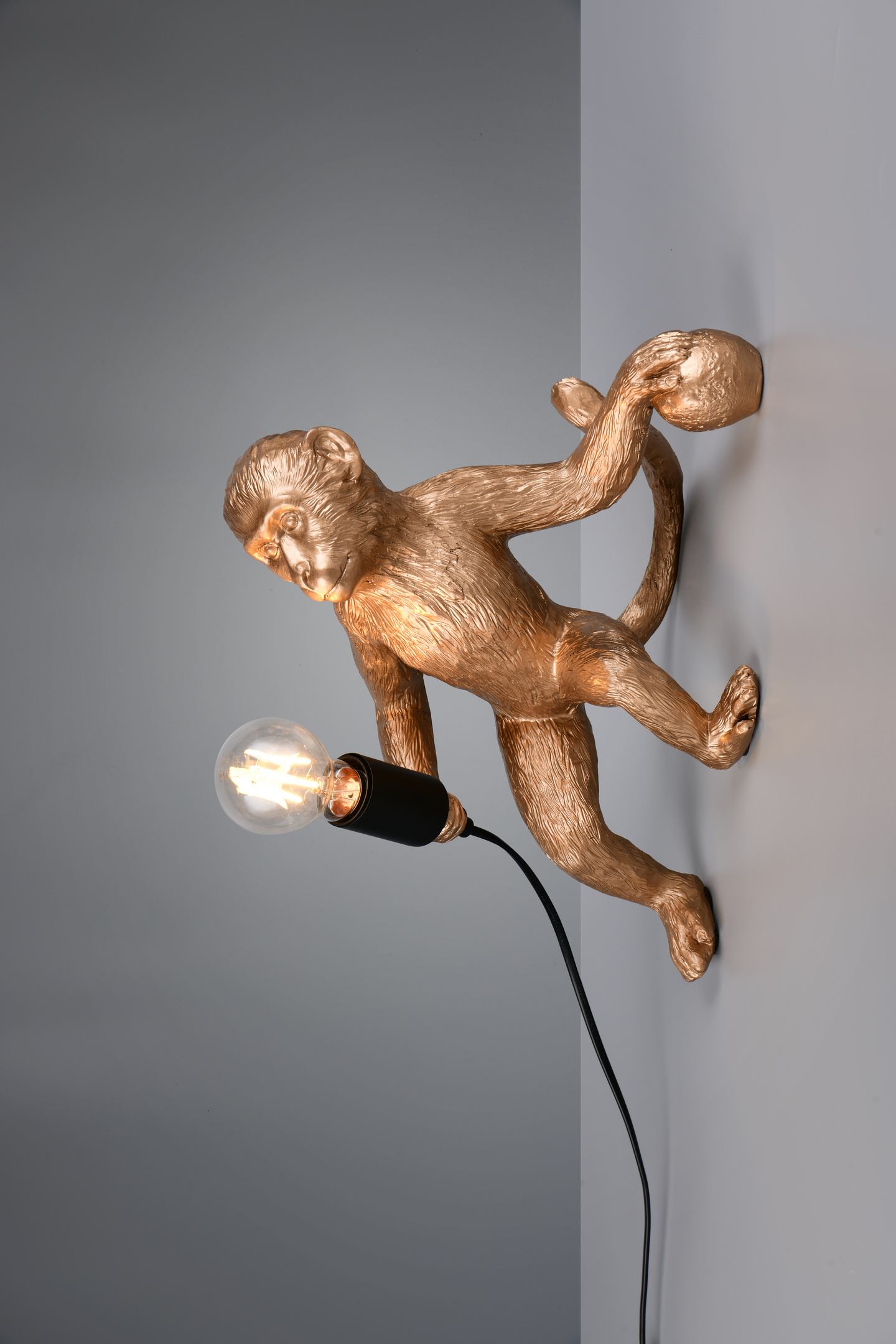 Seinävalaisin TRIO Louy E27 kulta