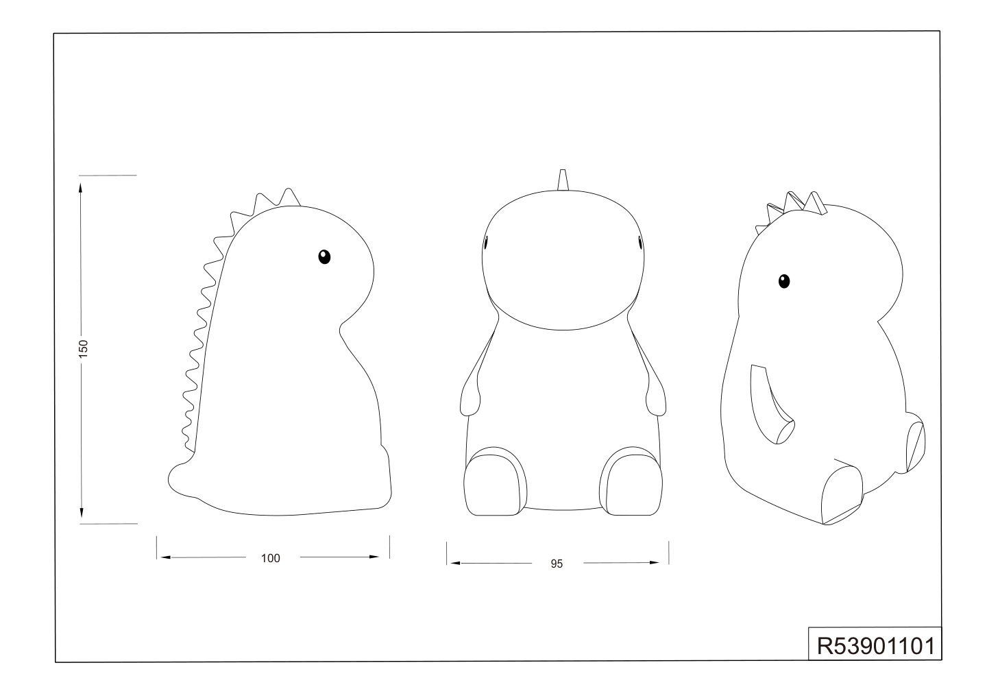 Pöytävalaisin TRIO Rexy led 0,5W 40lm valkoinen RGBW