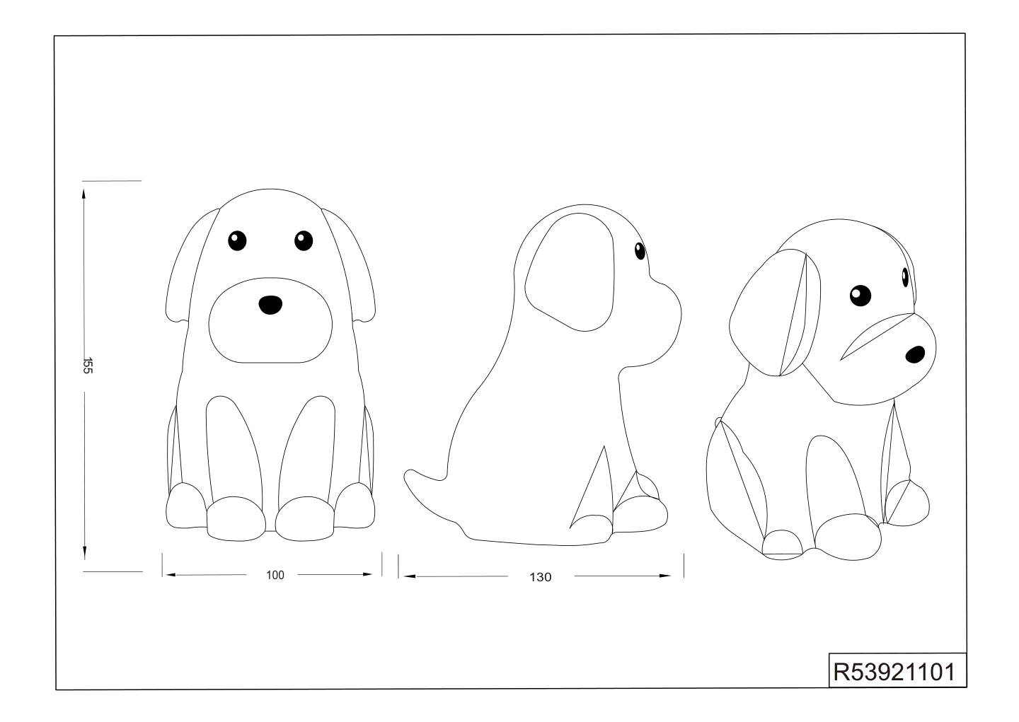 Pöytävalaisin TRIO Waldy led 0,5W 40lm valkoinen RGBW