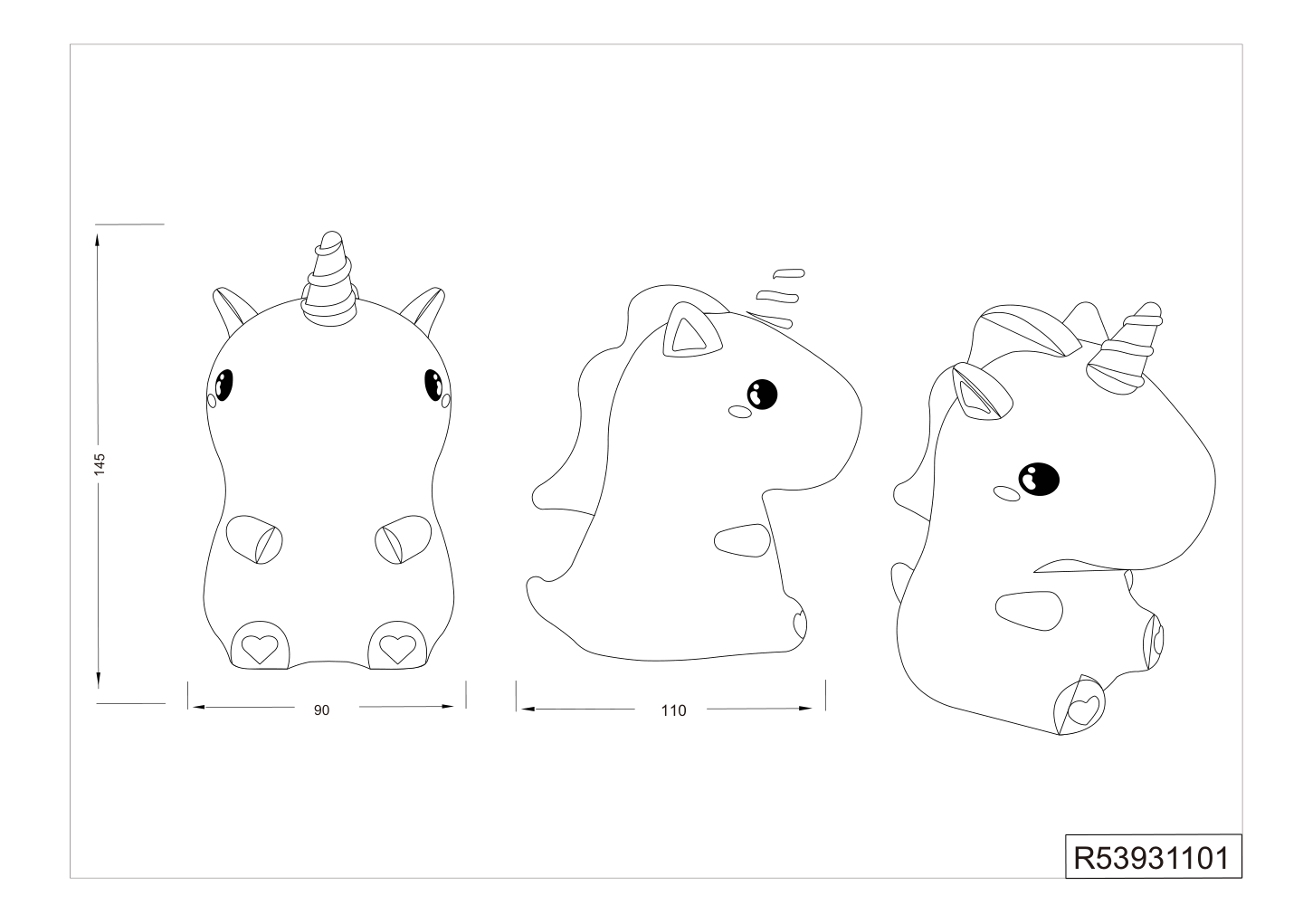 Pöytävalaisin TRIO Goldy led 0,5W 40lm valkoinen RGBW