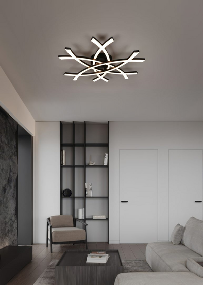 Kattovalaisin TRIO Pollock led 33W 3800lm musta