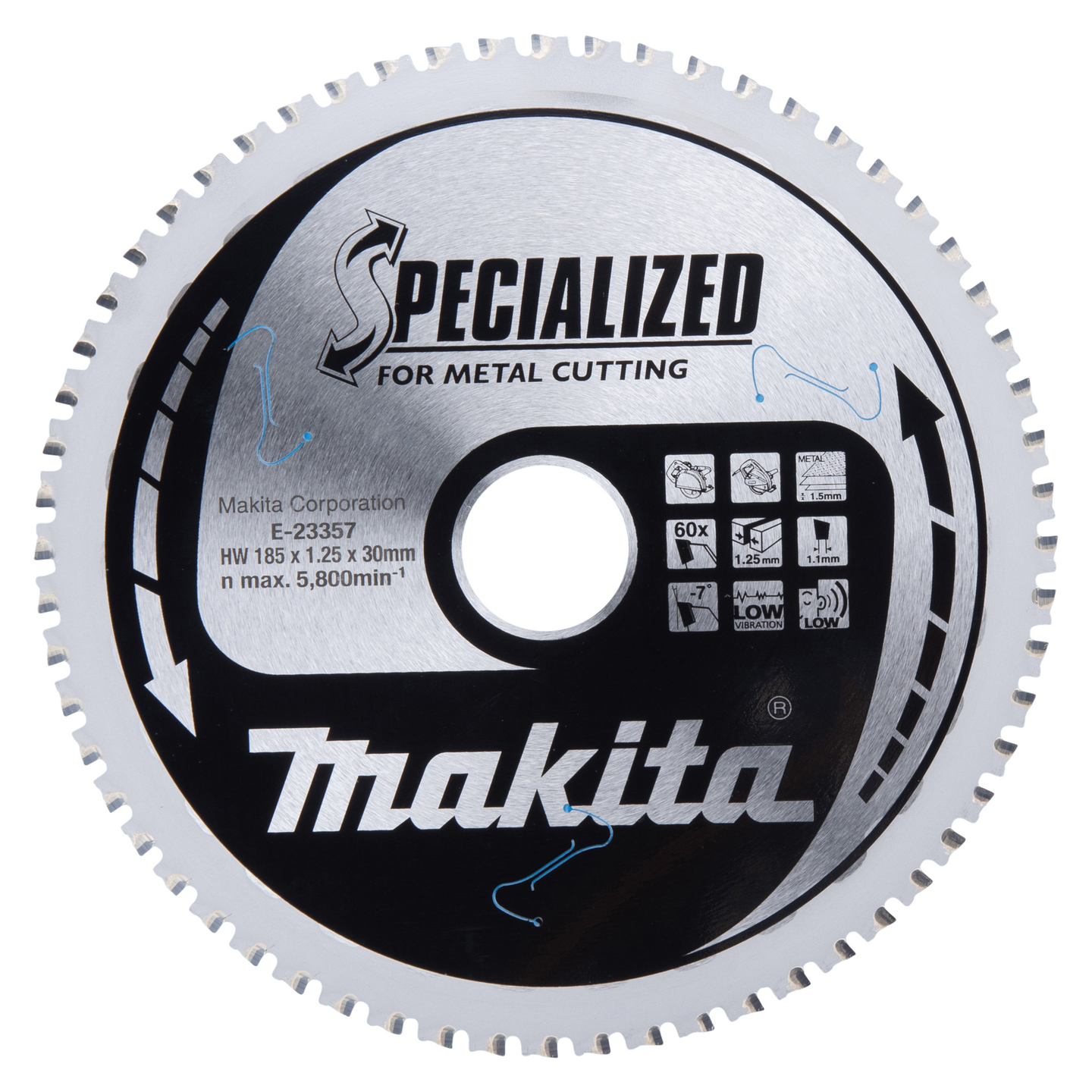 Pyörösahanterä Makita Specialized 185x30x1,25mm Z60