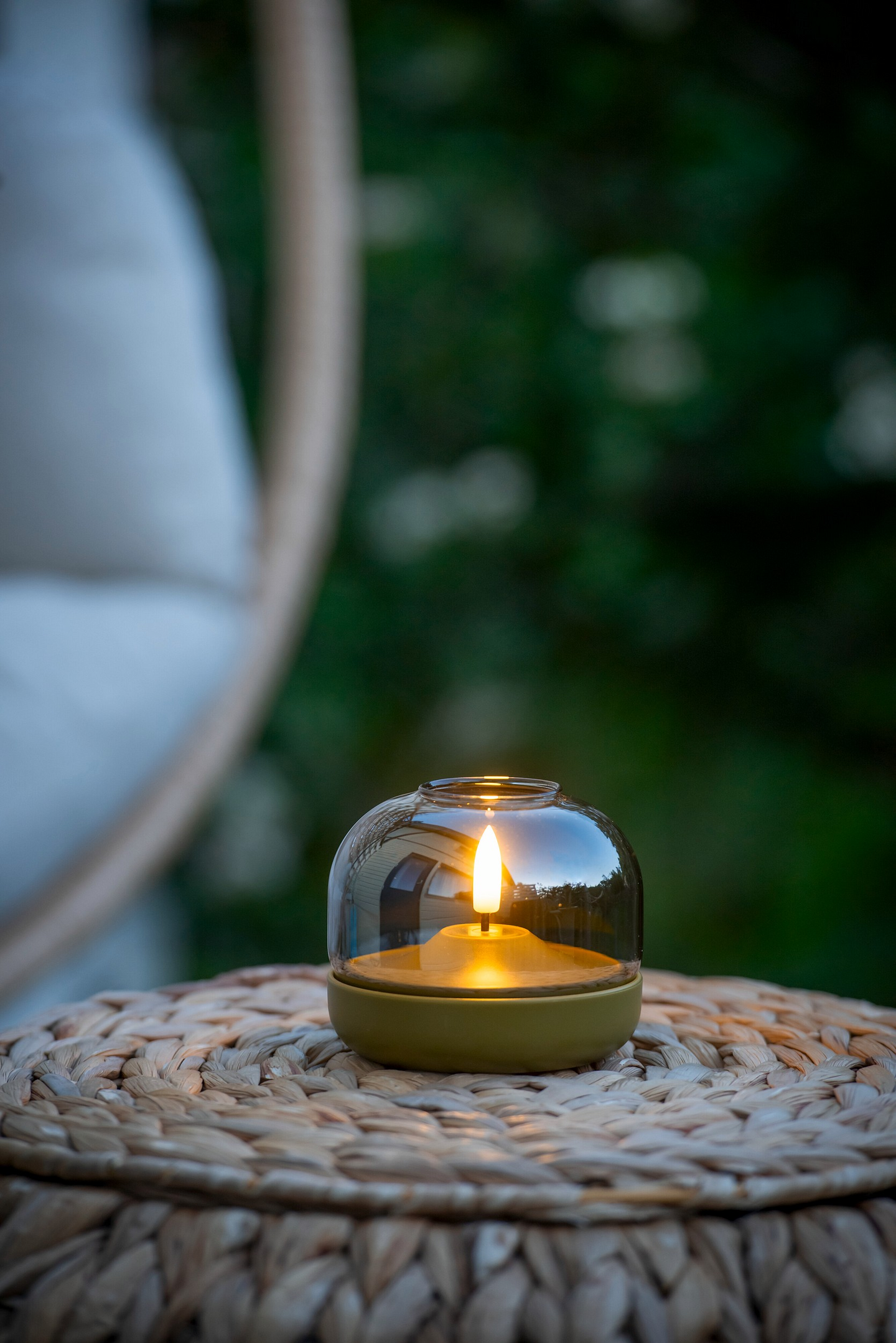 Lasikynttilä Airam Rafi led paristokäyttöinen