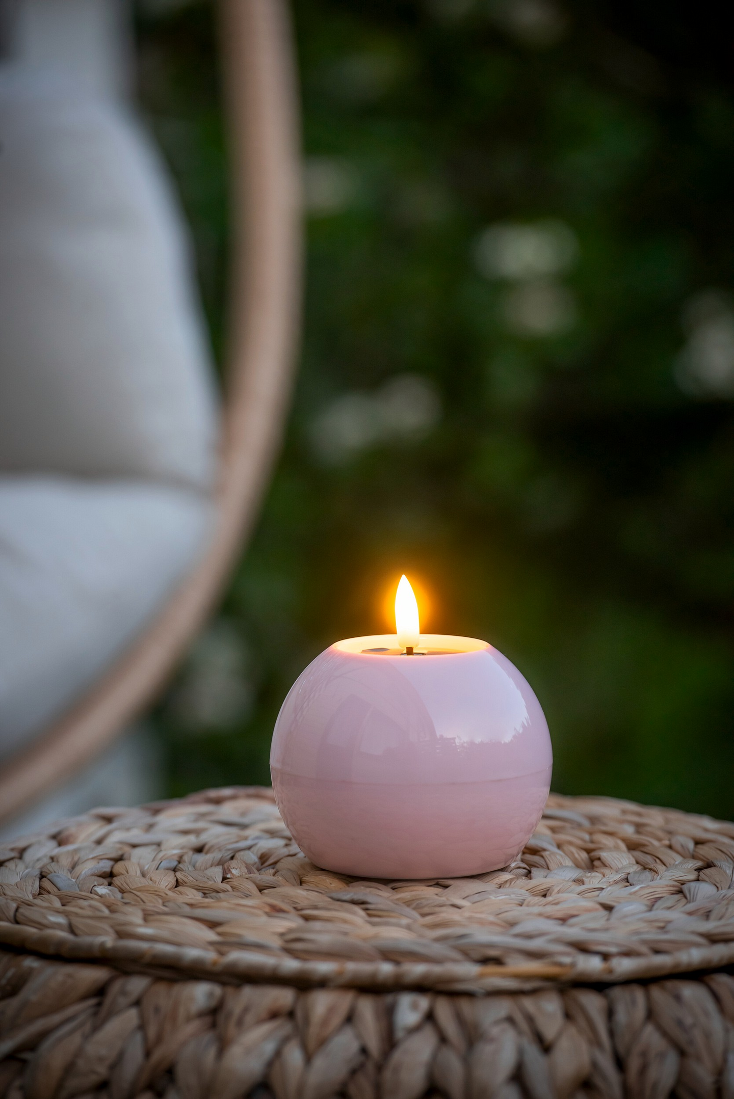 Solar kynttilä Airam Onoo 10cm pinkki