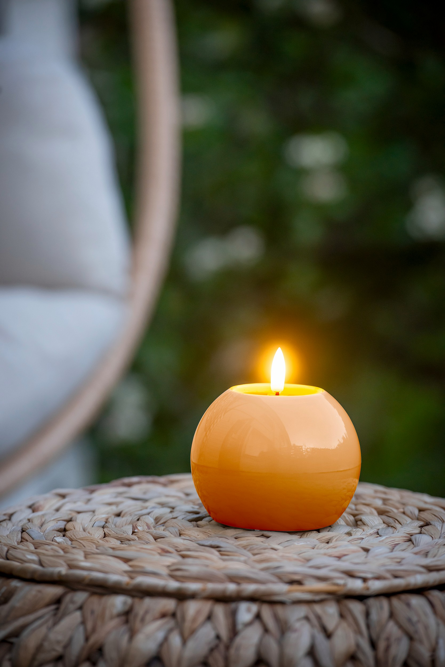 Solar kynttilä Airam Onoo 10cm oranssi