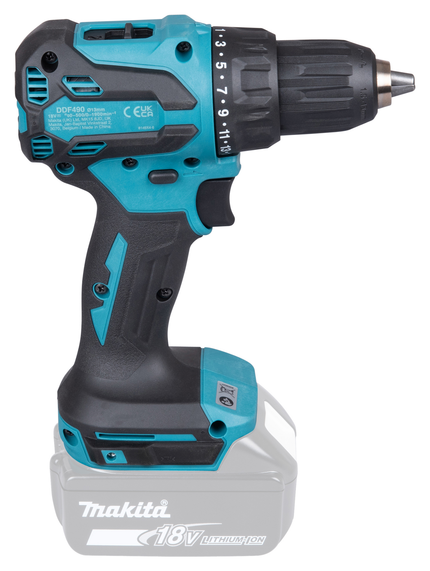 Akkuporakone Makita DDF490Z 18V LXT runko