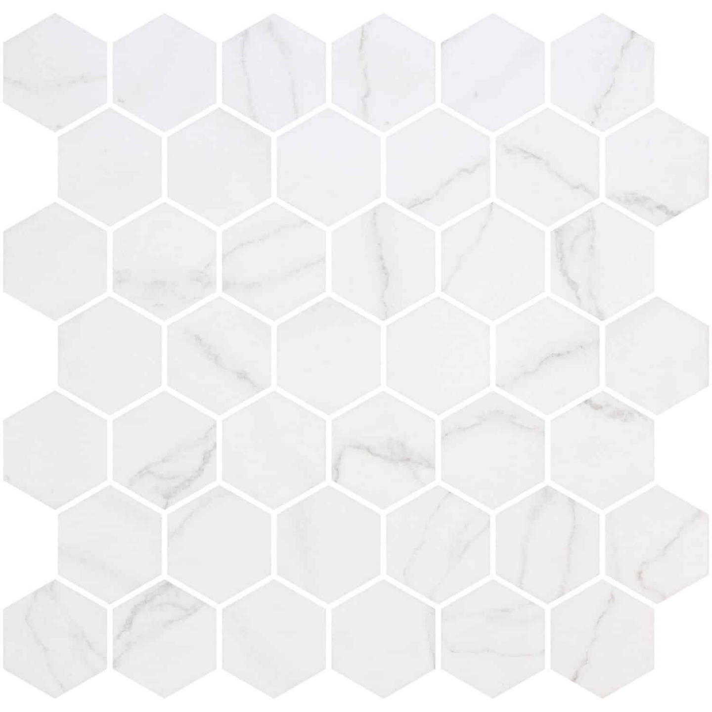 Mosaiikki Hexa Venato 28,6x28,4 White Matt