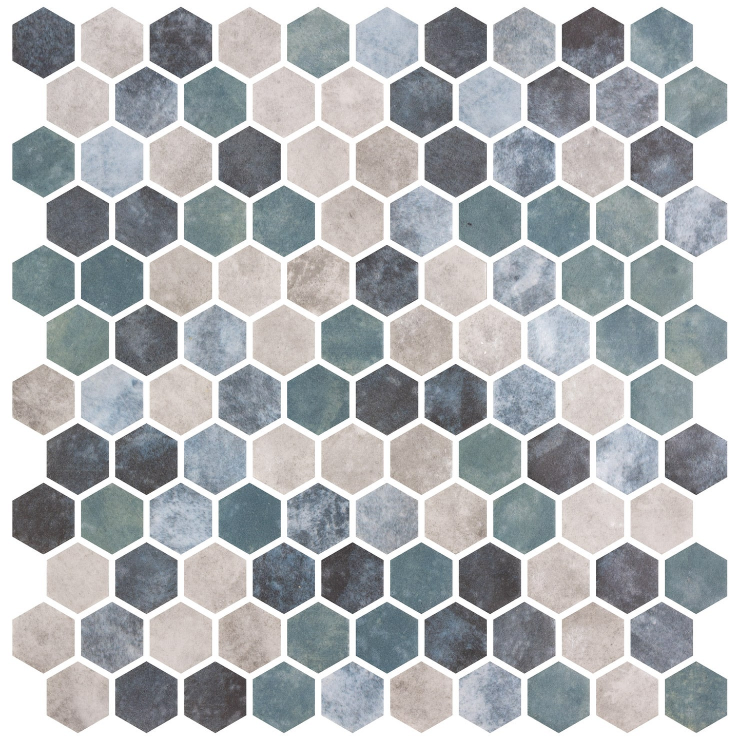 Mosaiikki Hexa Frisia 30,1x29 Silver