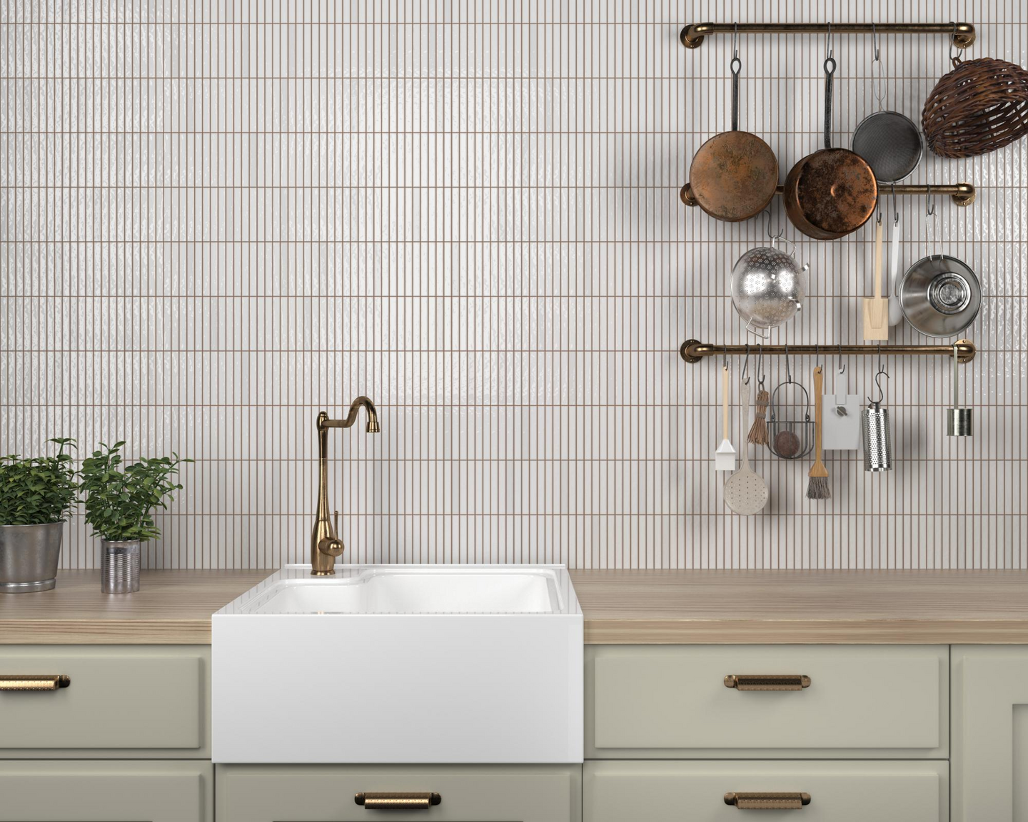 Seinälaatta Kit-Kat 11,5x23,1 Snow Glossy 0,64m²