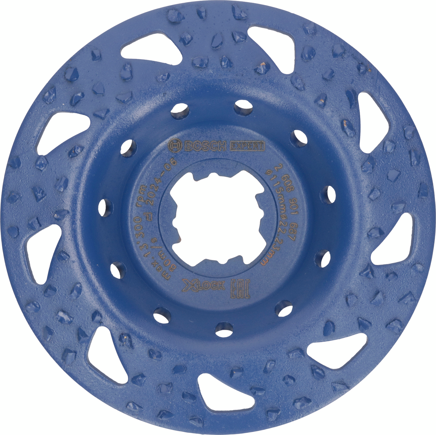 Kovametallihiomapää Bosch Expert Multi Material X-Lock 115mm vino karkea