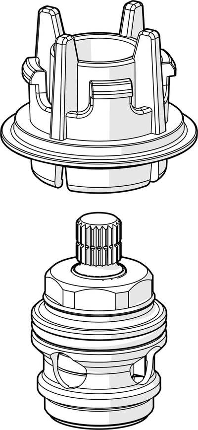Käyttöventtiili Oras 601092V kuuma