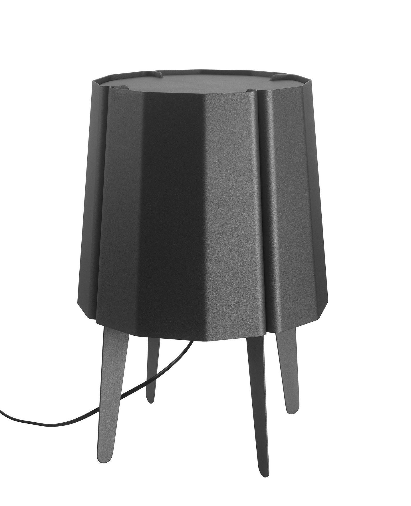 Pöytävalaisin Airam Laune E27 tummanharmaa helmiäinen