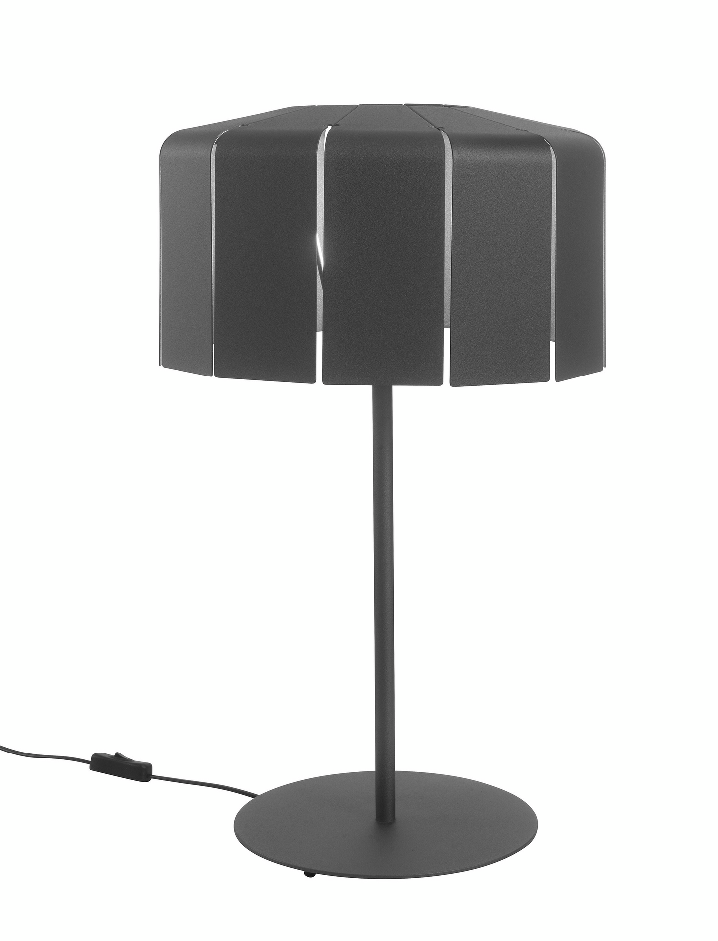 Pöytävalaisin Airam Karisto E27 tummanharmaa helmiäinen