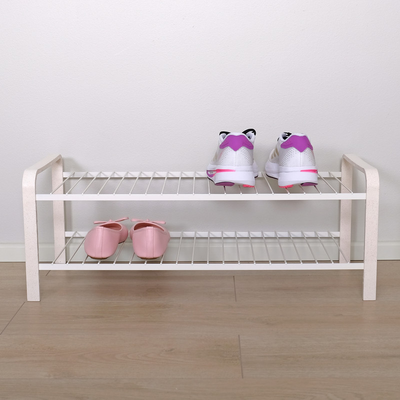 Kenkäteline LM 391 WOOD 670mm valkoinen