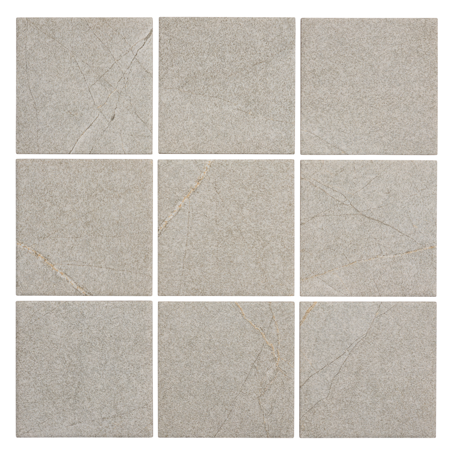 Lattialaatta Cello Magma 10x10 Light Grey R10B 1m²