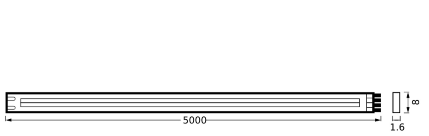 Led-valonauha OSRAM Flex COB IP20 5m 24W 3000K 2100lm