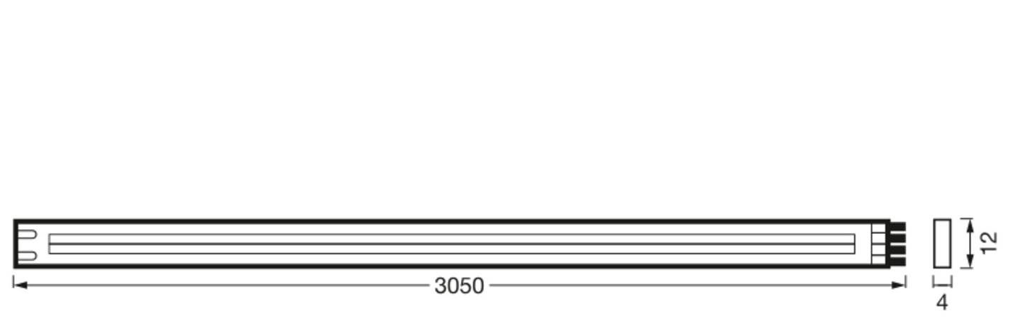 Led-valonauha OSRAM Flex COB IP44 3m 15W 3000K 1100lm