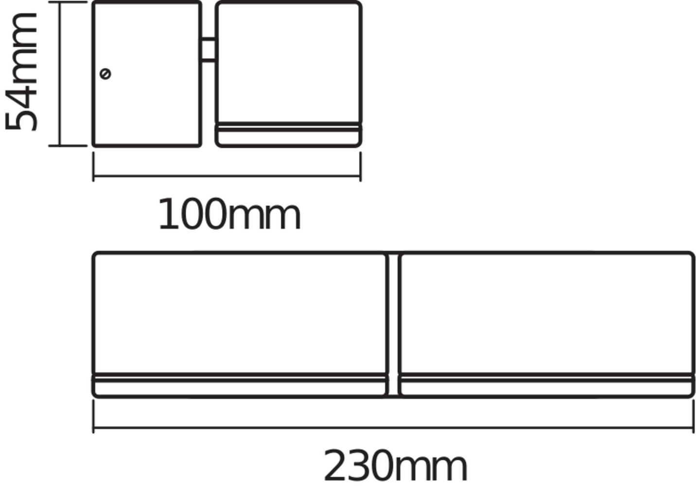 Led-seinävalaisin OSRAM Endura Style Mini 13,5W 3000K 630lm IP44 tumman harmaa