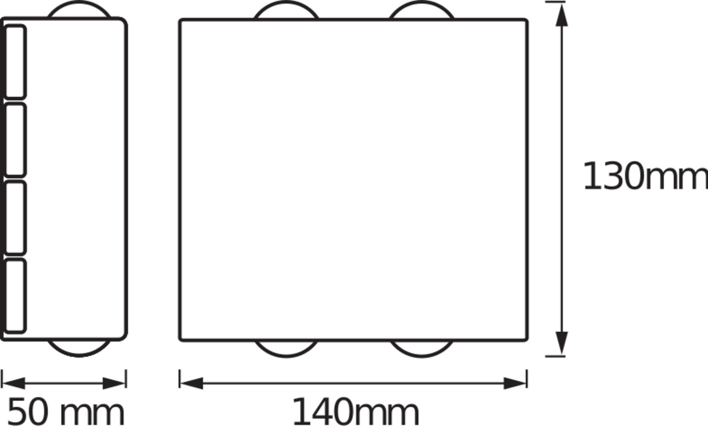 Led-seinävalaisin OSRAM Endura Style Deco II 11W 3000K 550lm IP44 tumman harmaa