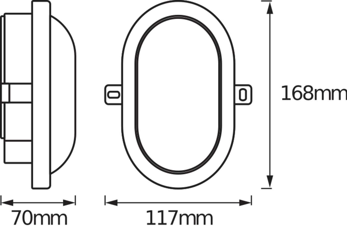 Led-valaisin OSRAM Bulkhead 6W 4000K 420lm IP54 musta