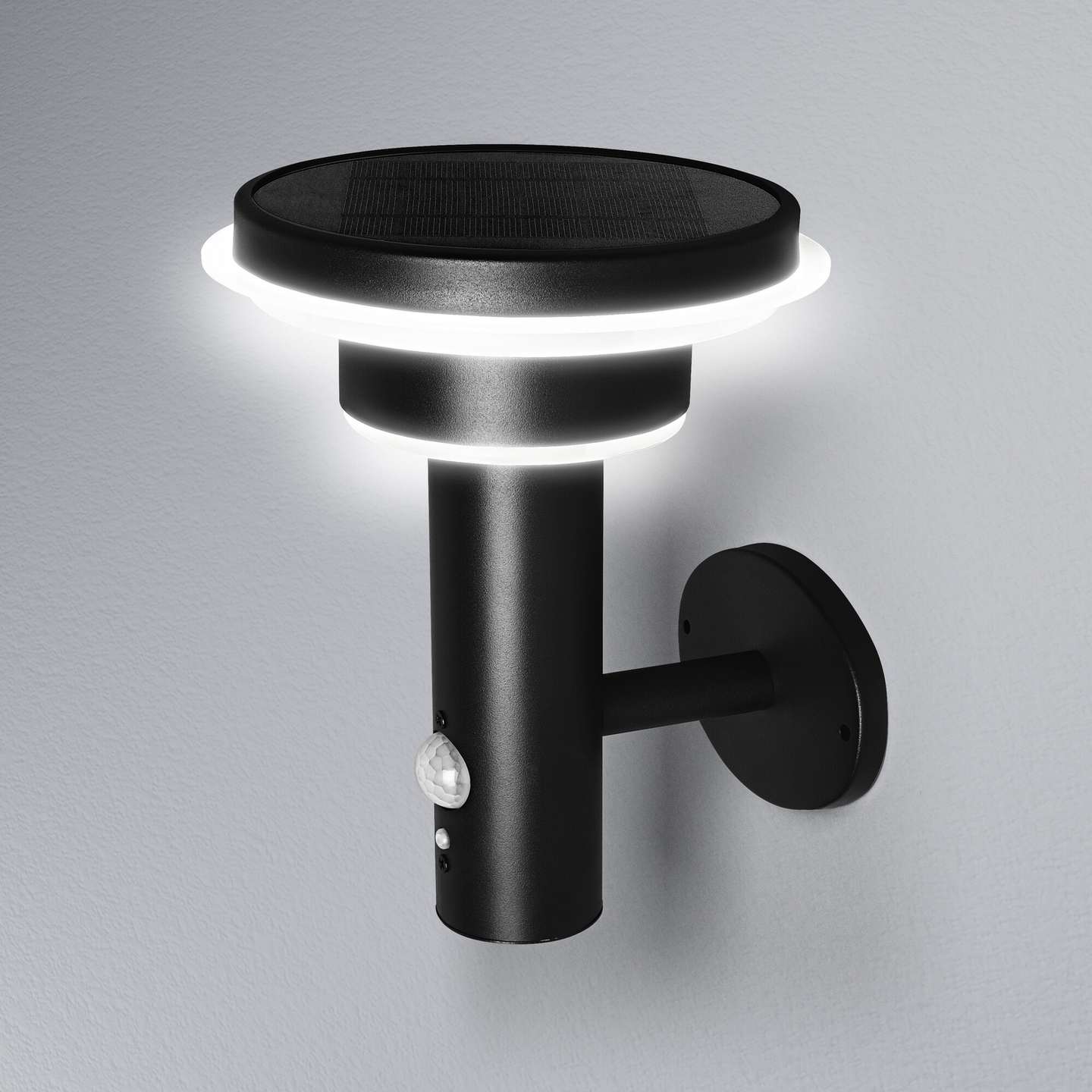 Led-seinävalaisin OSRAM Endura Style Solar 6W 3000K 400lm IP44 musta