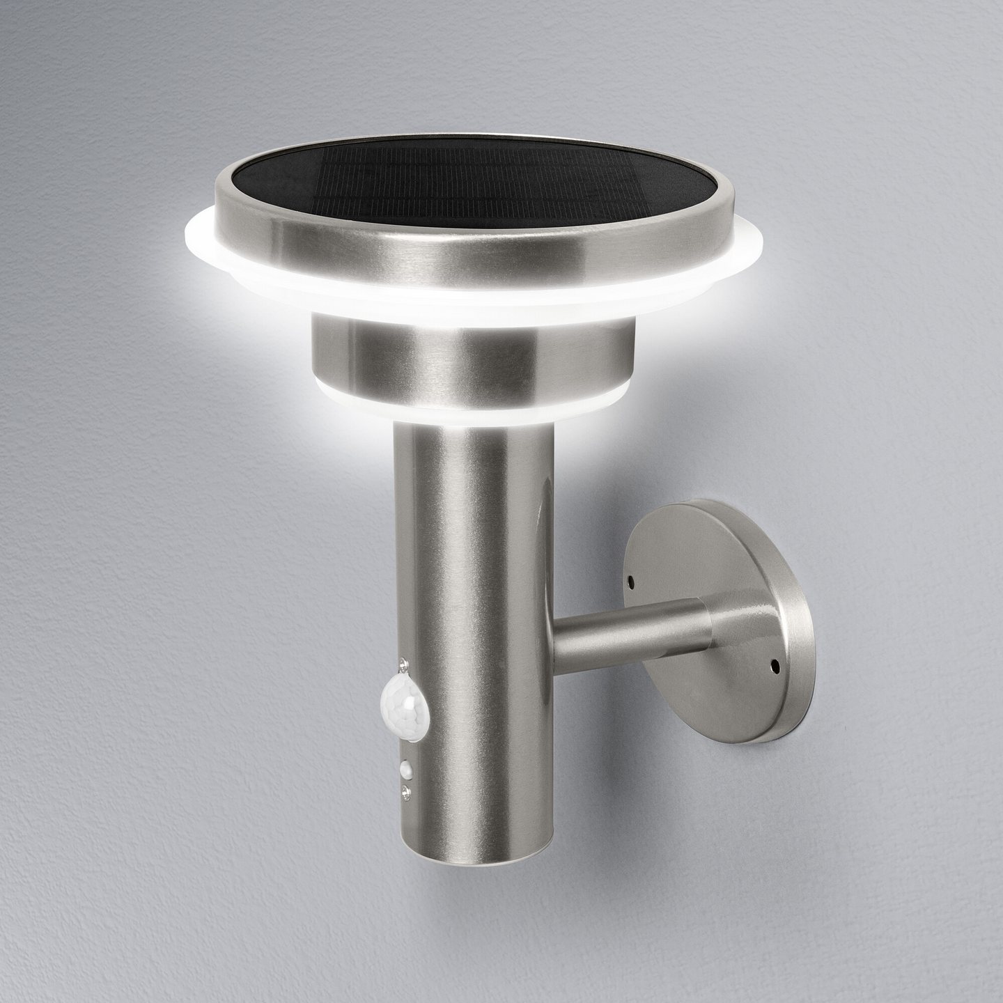 Led-seinävalaisin OSRAM Endura Style Solar 6W 3000K 400lm IP44 teräs