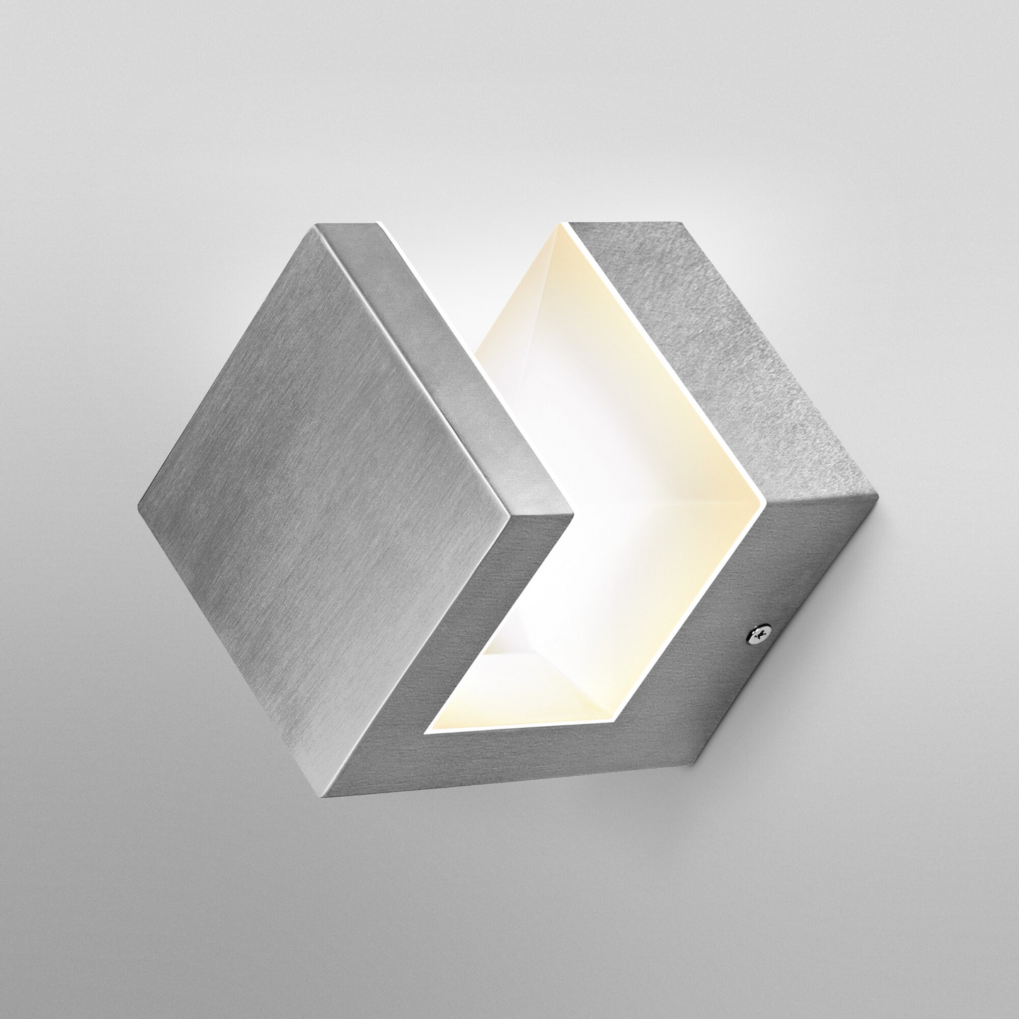 Led-seinävalaisin OSRAM Endura Style Pyramid Wall 9W 3000K 600lm IP44 teräs
