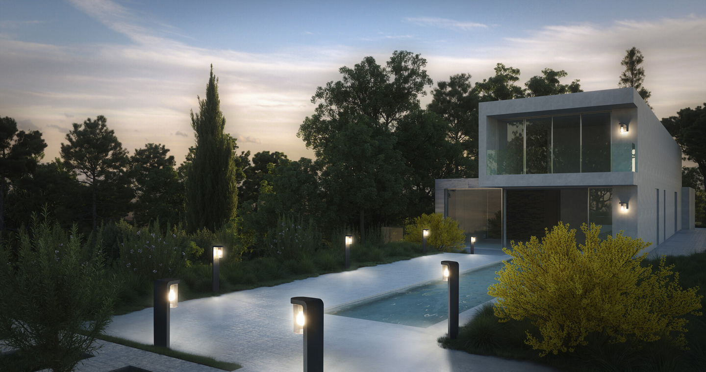 Led-pollarivalaisin OSRAM Endura Classic Cascade 50cm E27 IP44 kirkas