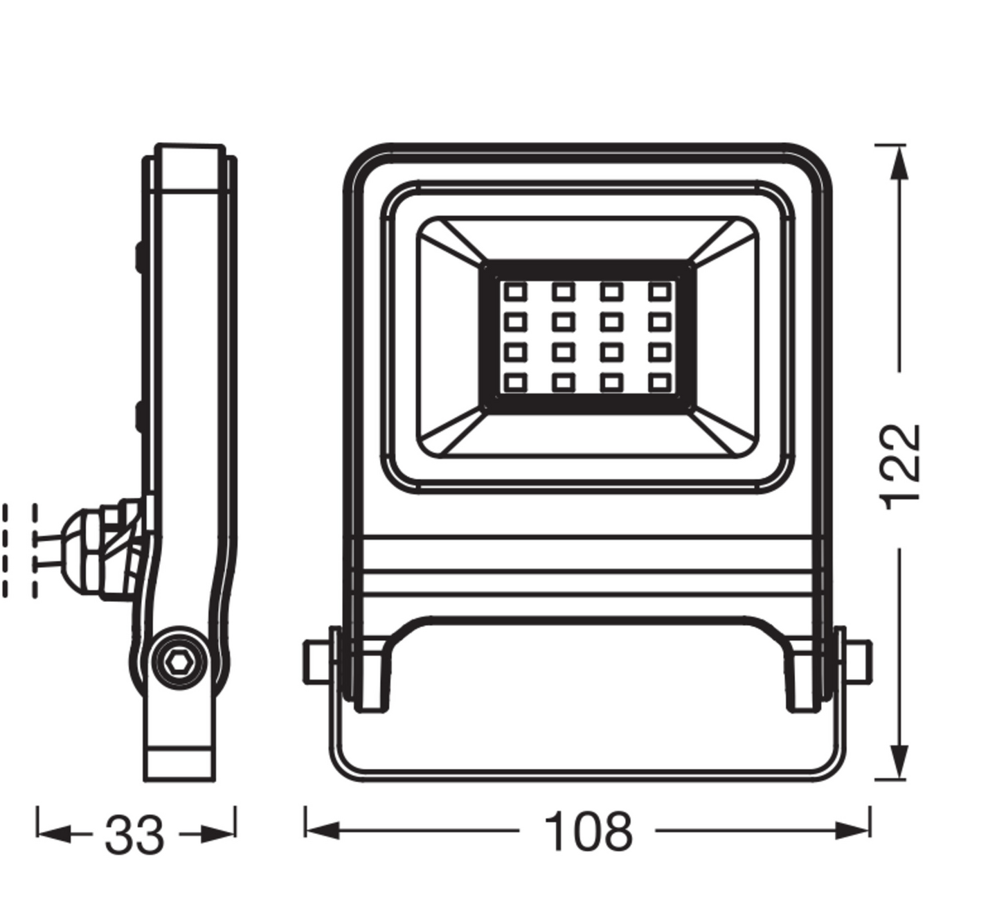Led-valonheitin OSRAM Endura Flood 10W 3000K 1000lm IP65 valkoinen