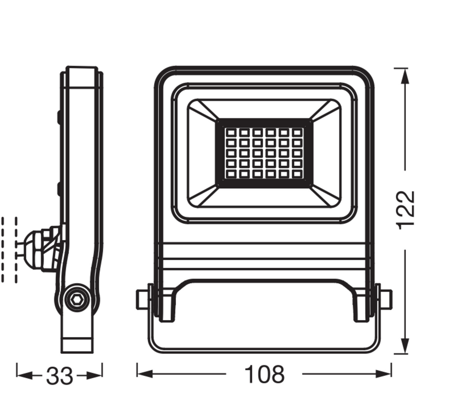 Led-valonheitin OSRAM Endura Flood 20W 3000K 1800lm IP65 harmaa