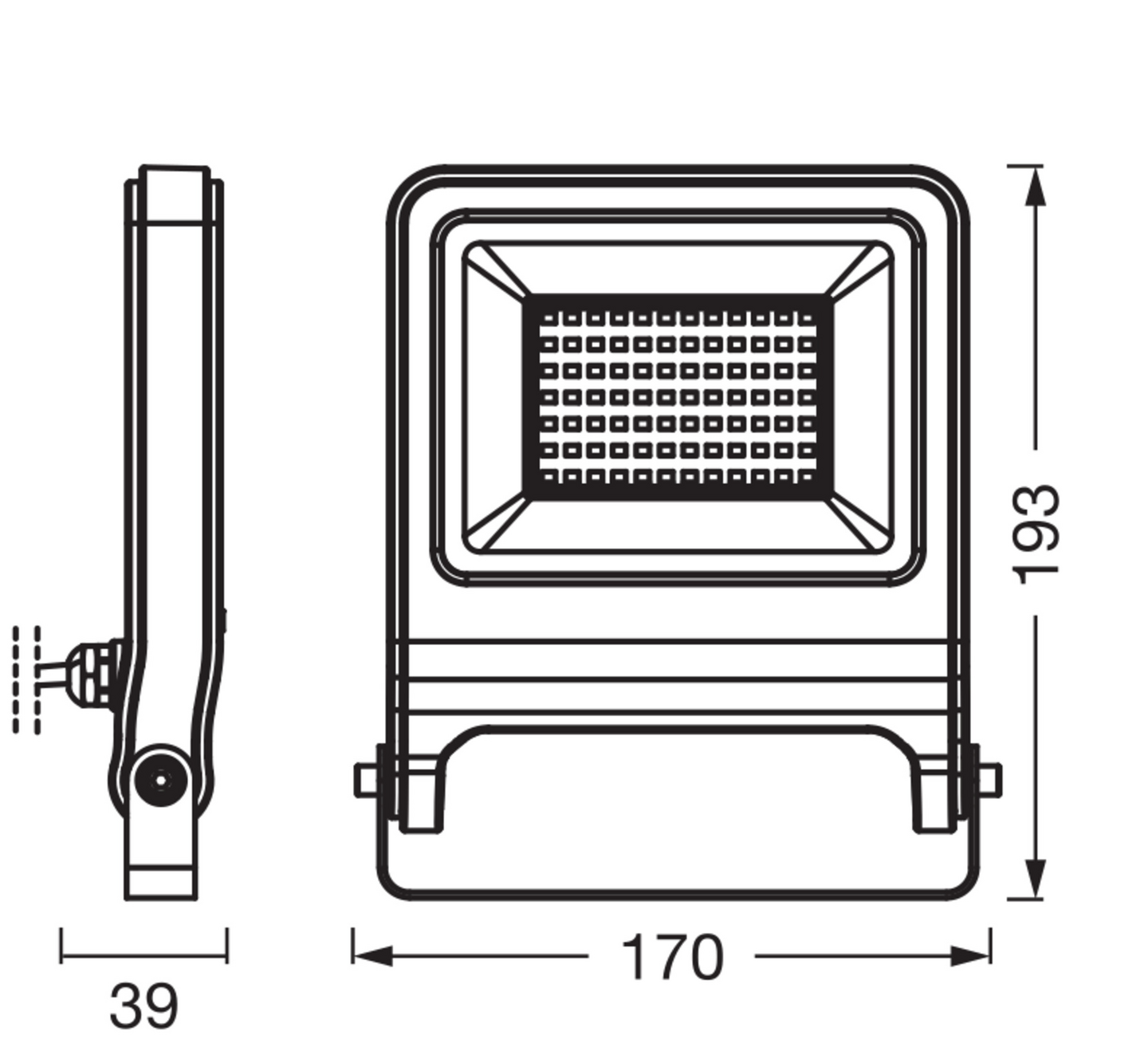 Led-valonheitin OSRAM Endura Flood 50W 3000K 5000lm IP65 harmaa