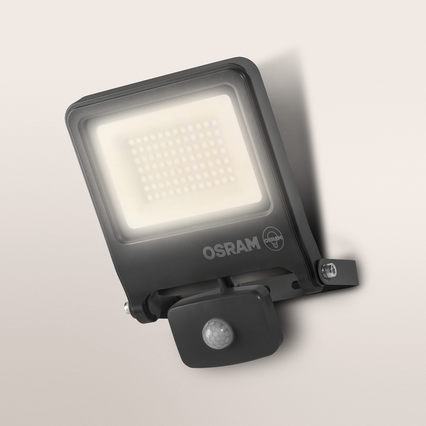 Led-valonheitin OSRAM Endura Flood 50W 3000K 5000lm IP44 harmaa tunnistimella