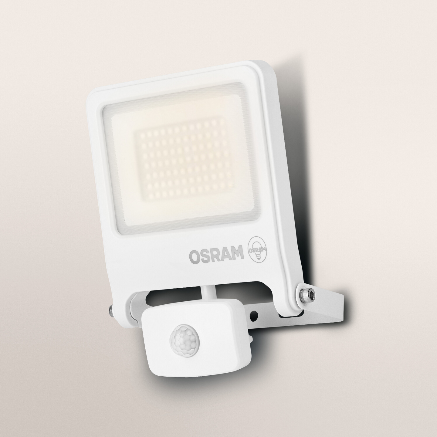 Led-valonheitin OSRAM Endura Flood 50W 3000K 5000lm IP44 valkoinen tunnistimella